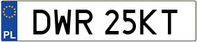 Trailer License Plate